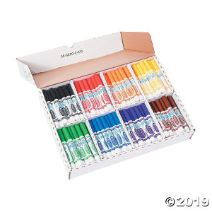 8-Color Crayola® Ultra-Clean Washable Marker Classpack - 200 pc (1 Set(s))