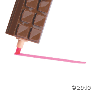 3-Color Chocolate Bar Scented Highlighter Markers (Per Dozen)