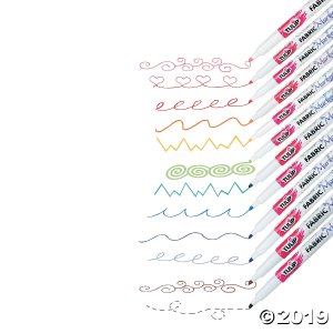 12-Color Tulip® Fine Tip Fabric Markers (1 Set(s))