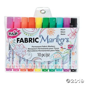 10-Color Neon Tulip® Fabric Markers (1 Set(s))