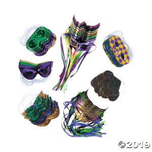 Mardi Gras Mask Value Assortment (100 Piece(s))