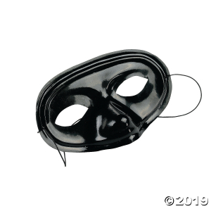 Black Half Masks (24 Piece(s))