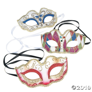 Colorful Masquerade Masks (Per Dozen)