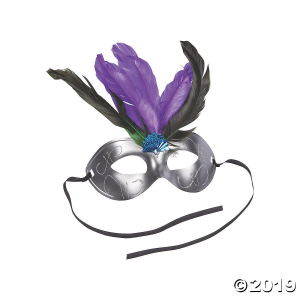 Feathered Masquerade Masks (Per Dozen)