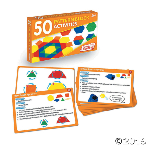 50 Pattern Block Activities (Activity Cards Set) (1 Piece(s))