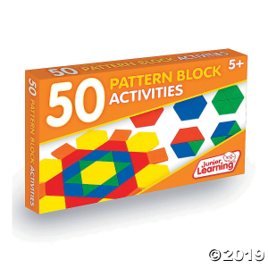 50 Pattern Block Activities (Activity Cards Set) (1 Piece(s))