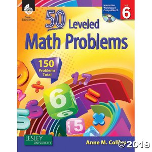 50 Leveled Math Problems Book with CD, Level 6 (1 Piece(s))