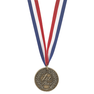 Personalized 1st Place Gold Medallion