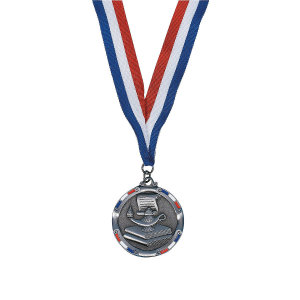 Personalized Antiqued Lamp of Knowledge Medal