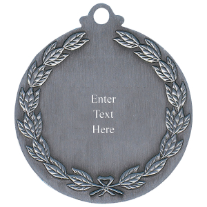 Personalized Antiqued Lamp of Knowledge Medal