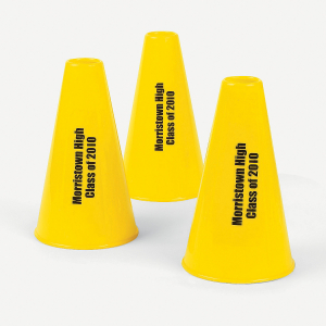 Yellow Personalized Megaphones (Per Dozen)