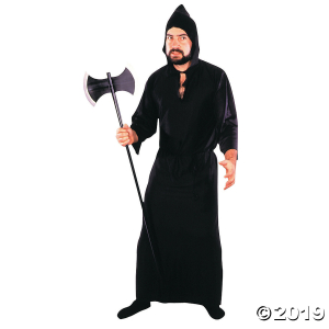 Men's Black Masquerade Robe Costume