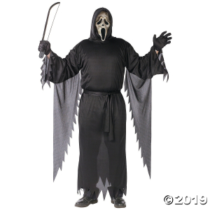 Men's Plus Size Zombie Ghost Face Costume - 3XL (1 Set(s))