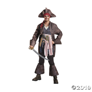 Men's Deluxe Pirates of the Caribbean 5 Captain Jack Costume - Large (1 Piece(s))