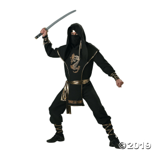 Men's Ninja Warrior Costume - Medium (1 Piece(s))
