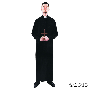 Men's Priest Costume - Standard (1 Piece(s))