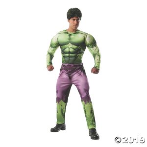 Men's Deluxe Muscle Chest Hulk Costume - Standard (1 Piece(s))