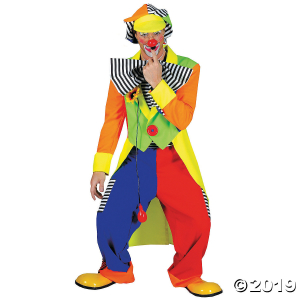 Men's Spanky Stripes Clown Costume - Standard (1 Piece(s))