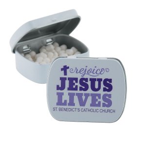Personalized He Lives Mint Tins (24 Piece(s))