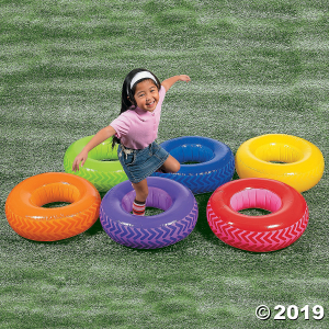 Inflatable Obstacle Course Tire Game (1 Set(s))
