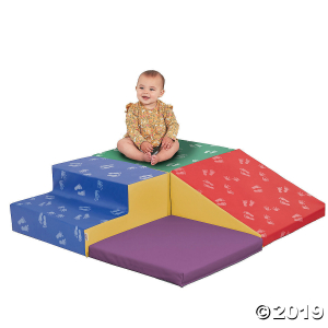 ECR4Kids SoftZone Little Me Foam Corner Climber - Indoor Active Play Structure for Toddlers and Kids - Soft Foam Play Set, Primary (1 Unit(s))