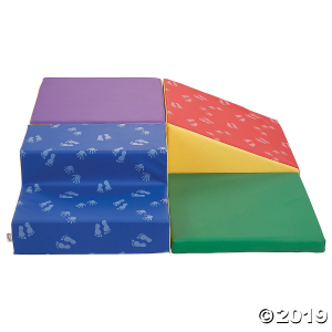 ECR4Kids SoftZone Little Me Foam Corner Climber - Indoor Active Play Structure for Toddlers and Kids - Soft Foam Play Set, Primary (1 Unit(s))