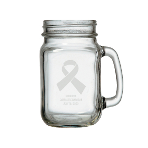 Personalized Awareness Mason Jar Mug (1 Piece(s))