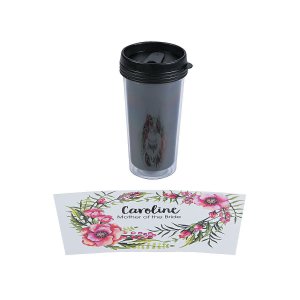 Personalized Floral Travel Mug (1 Piece(s))