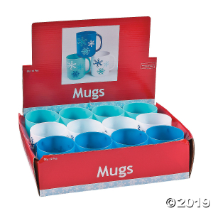 Winter Plastic Mugs (Per Dozen)