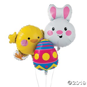 Easter Mylar Balloons (3 Piece(s))