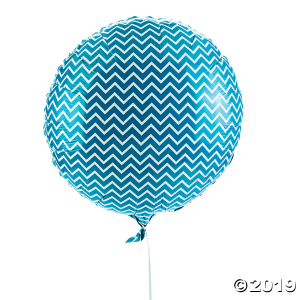 Turquoise Chevron Mylar Balloon (1 Piece(s))
