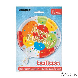 Bright Birthday 18" Mylar Balloon (1 Unit(s))