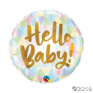 Hello Baby Mylar Balloon (1 Piece(s))