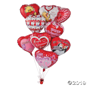 Valentine Mylar Balloons Assortment (1 Set(s))