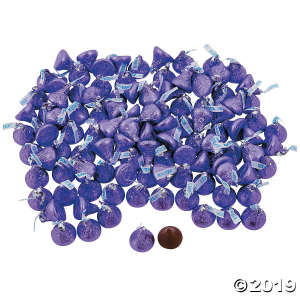 Hershey's® Kisses® 400 Pc. Purple Chocolate Candy (400 Piece(s))