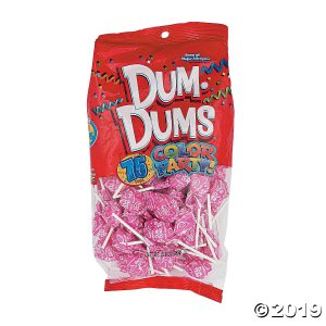 Hot Pink Dum Dums® Solid Color Lollipops (75 Piece(s))