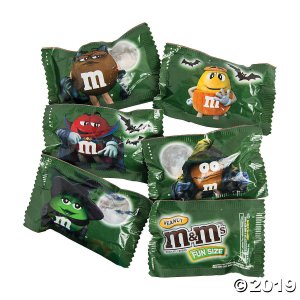 Peanut M&M's® Glow-in-the-Dark Halloween Fun-Size Packs Chocolate Candy (48 Piece(s))