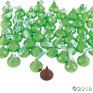 Hershey's® Kisses® 400 Pc. Light Green Chocolate Candy (400 Piece(s))