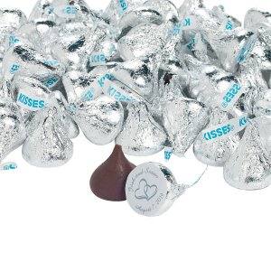 Personalized Hershey's® Kisses® Two Hearts Chocolate Candy (49 Piece(s))
