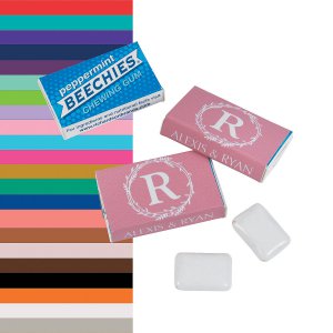 Personalized Monogram Wedding Beechies® Gum (100 Piece(s))