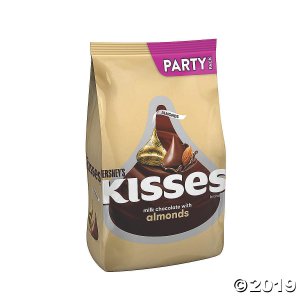 Bulk Hershey's Kisses Chocolate Candy With Almonds - 9 Bags (2016 Piece(s))