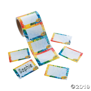 Crayola® Name Tags/Labels (1 Roll(s))