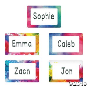 Watercolor Name Tags/Labels (1 Roll(s))