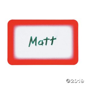 Red Self-Adhesive Name Tags/Labels (1 Roll(s))