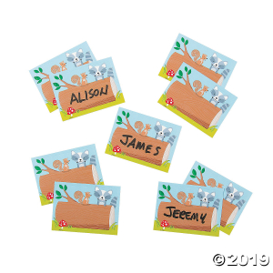 Woodland Friends Classroom Name Tags/Labels (36 Piece(s))