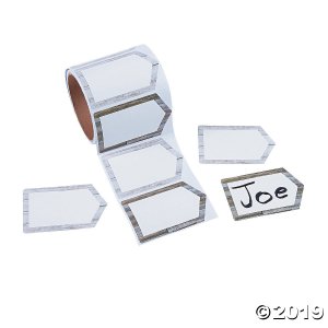 Rustic Classroom Name Tags/Labels (1 Roll(s))