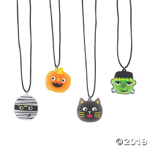 Ghoul Gang Light-Up Necklaces (Per Dozen)