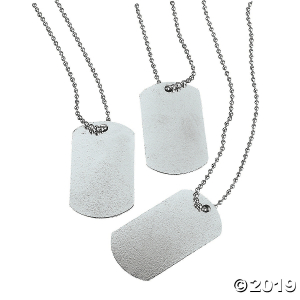 Dog Tag Necklaces (Per Dozen)