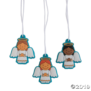 Angel Charm Necklaces (Per Dozen)