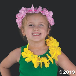 Glow Flower Lei Necklaces - 12 Pc. (Per Dozen)